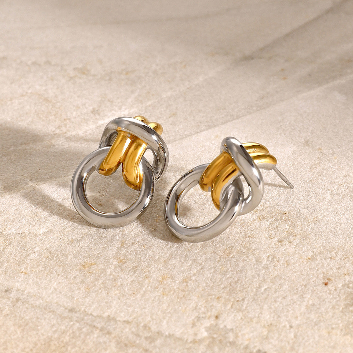 Gabriela- Oro/Plata Stainless Steel earrings