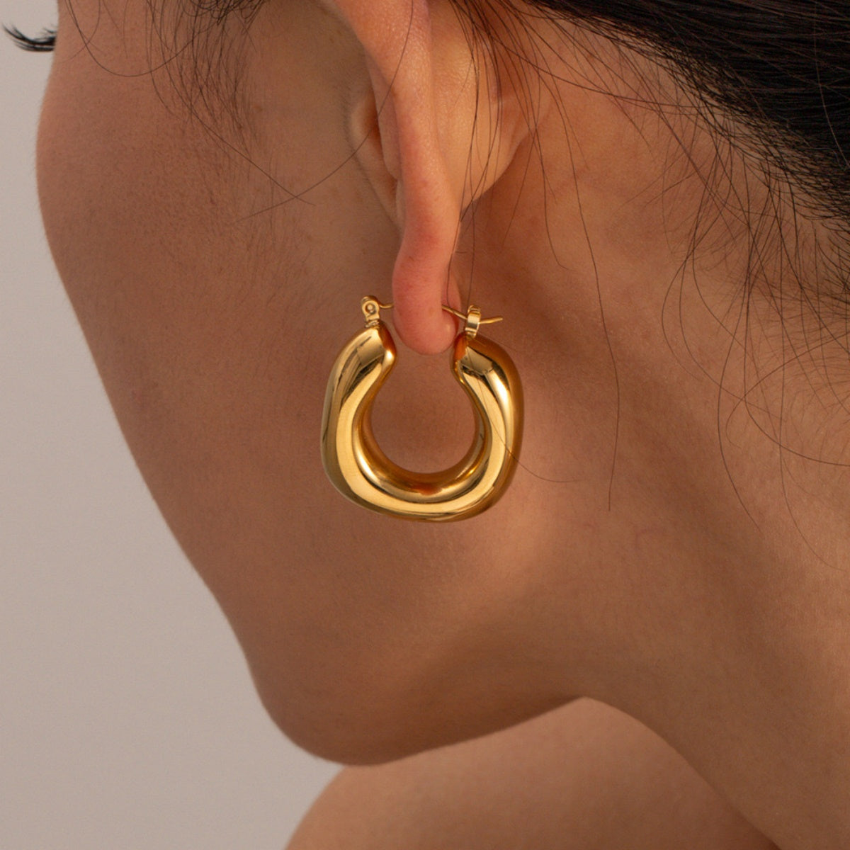 Chunky Earrings Stainless Steel for the Diary