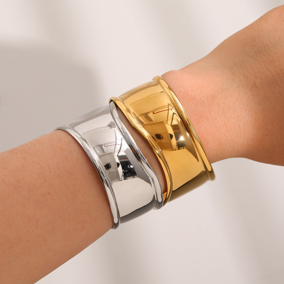 Pulcera Bone Cuff Stainless Steel Bracelet