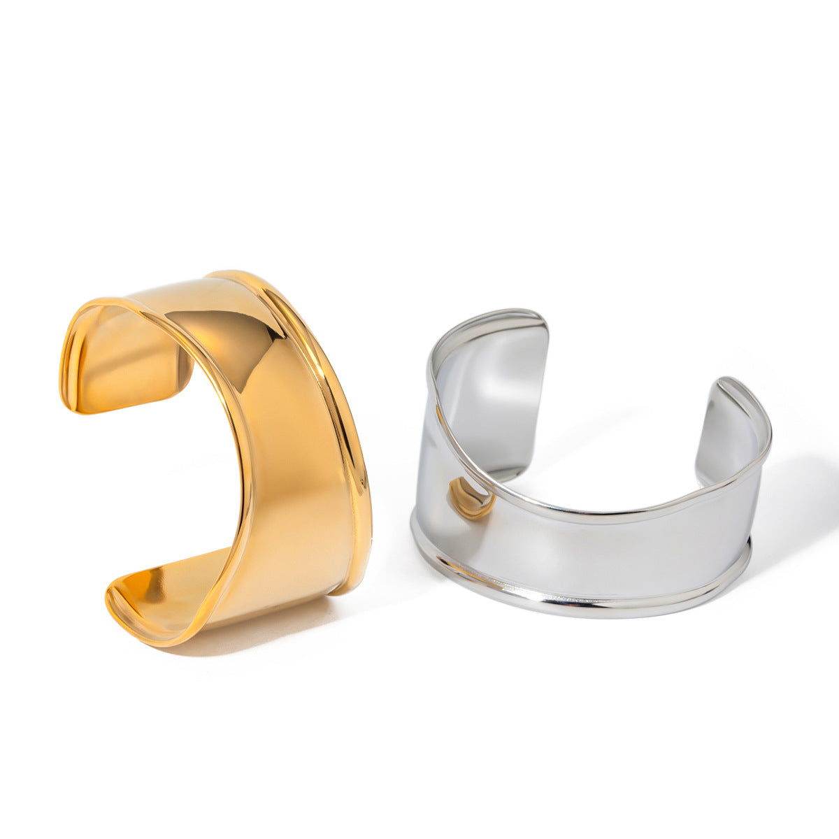 Pulcera Bone Cuff Stainless Steel Bracelet