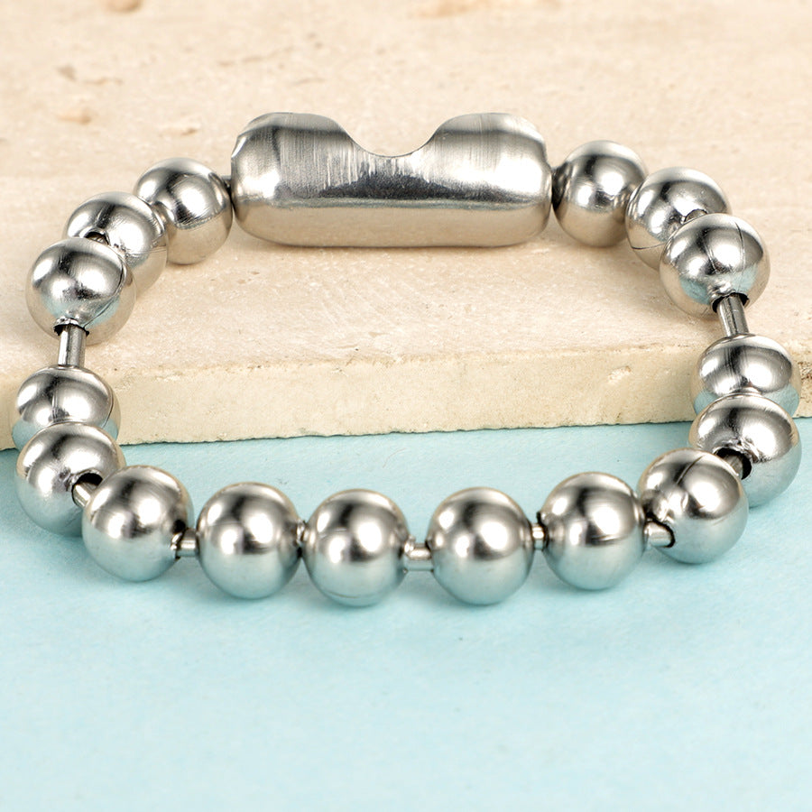 Simple Stainless Steel Bracelets with 18K Gold Plating (Bulk)