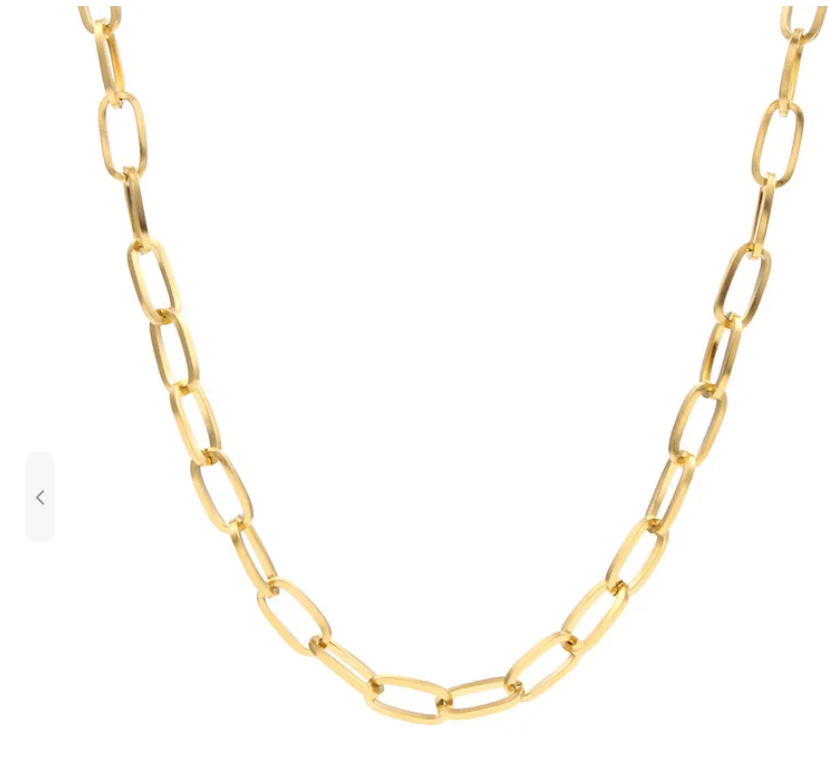 Simple Minimalist Paperclip Stainless Steel Nacklace