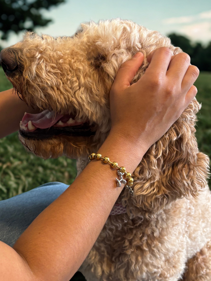Stainless Steel Dog Mom Bracelet