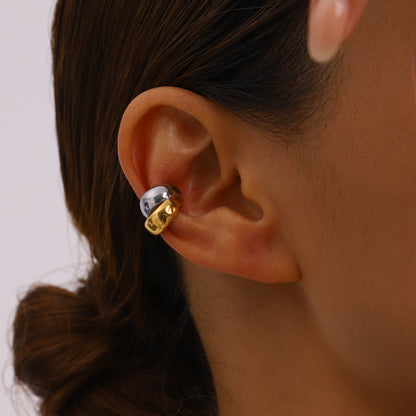 Gold and Silver Stainless Steel Ear Cuffs